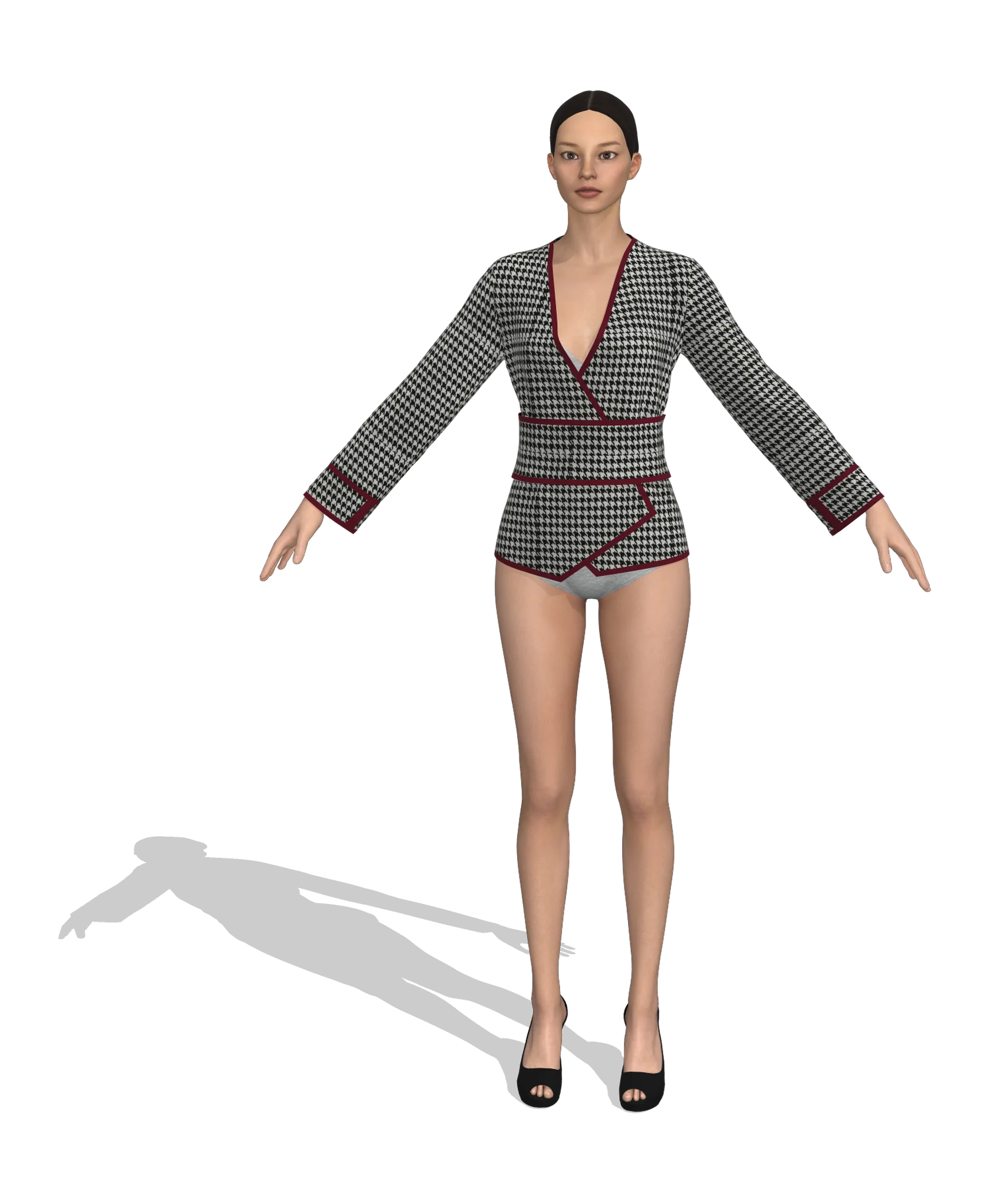 KDscion p165 full sleeve wrap top